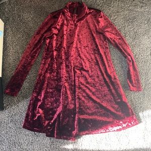 Red velvet Forever 21 dress